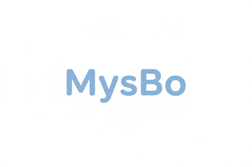 MysBo logotyp - ljusblå